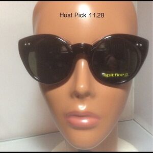 New Spitfire Black Cat Eye Sunglasses Black